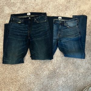 2 pair of jeans